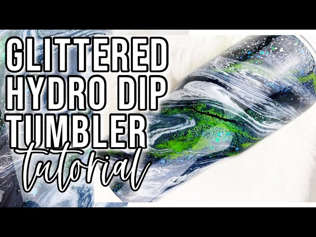 16oz SM Glitter Hydro-Dip Tumbler w/handle – Just Stick It 1