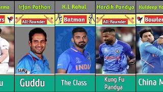 Discover the Nicknames of Your Favorite Indian Cricket Players!|Indian Cricket Players