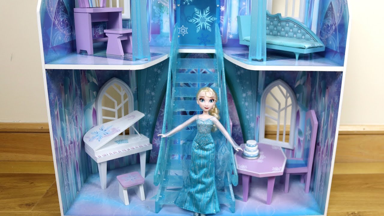 wooden frozen doll house