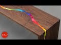 Epoxy Resin Waterfall River Table - Just Kidding It's Crayons :) Epoxy Resin Waterfall River Table - Just Kidding It's Crayons :)
