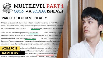 MULTILEVEL READING PART 1 ISHLASH JARAYONI OSON