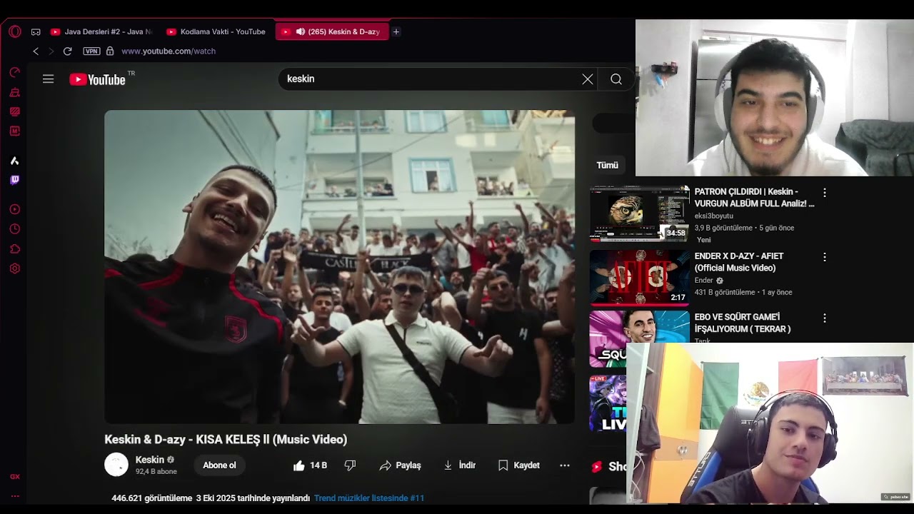 KESKİN VE D-AZY SHOW!!!!! KISA KELEŞ II REACTİON