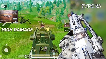 0 RECOIL in MID RANGE + HIGH DAMAGE | BEST TYPE 25 GUNSMITH CODM BR | CODM BR GAMEPLAY 