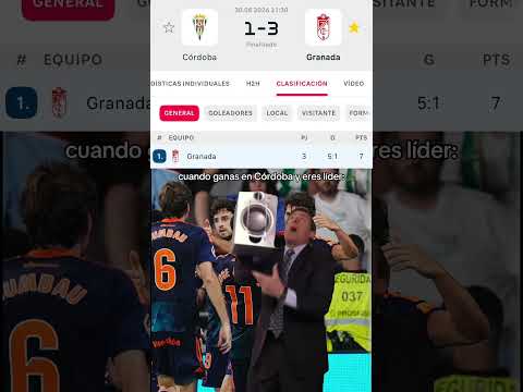 Here we go 🥸 #laliga #futbol #granada #cordoba #victory