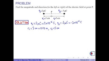 chapter 22   problem 08   electric field   discrete charges   simple