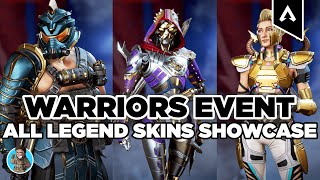 Warriors Collection Event ALL SKINS Gameplay & Showcase!  - Apex Legends Season 12