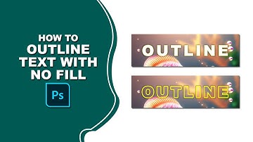 How to outline text in photoshop with no fill text