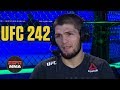 Khabib Nurmagomedov talks Dustin Poirier fight, Tony Ferguson | UFC 242 Post Show | ESPN MMA
