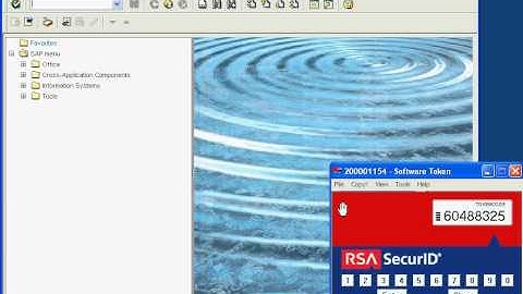 SECUDE Secure Login with RSA SecurID Video Demo