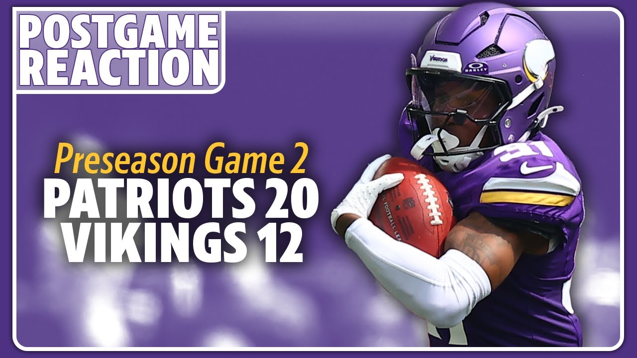 Vikings-Patriots postgame: Backup QBs and The Myles Price Game