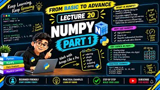 Python Full Course ♥️ | Numpy Part 1 | Lecture 20 News