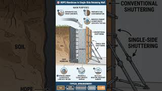 HDPE Membrane in Single Side Retaining Wall | Civil Engineering Tips