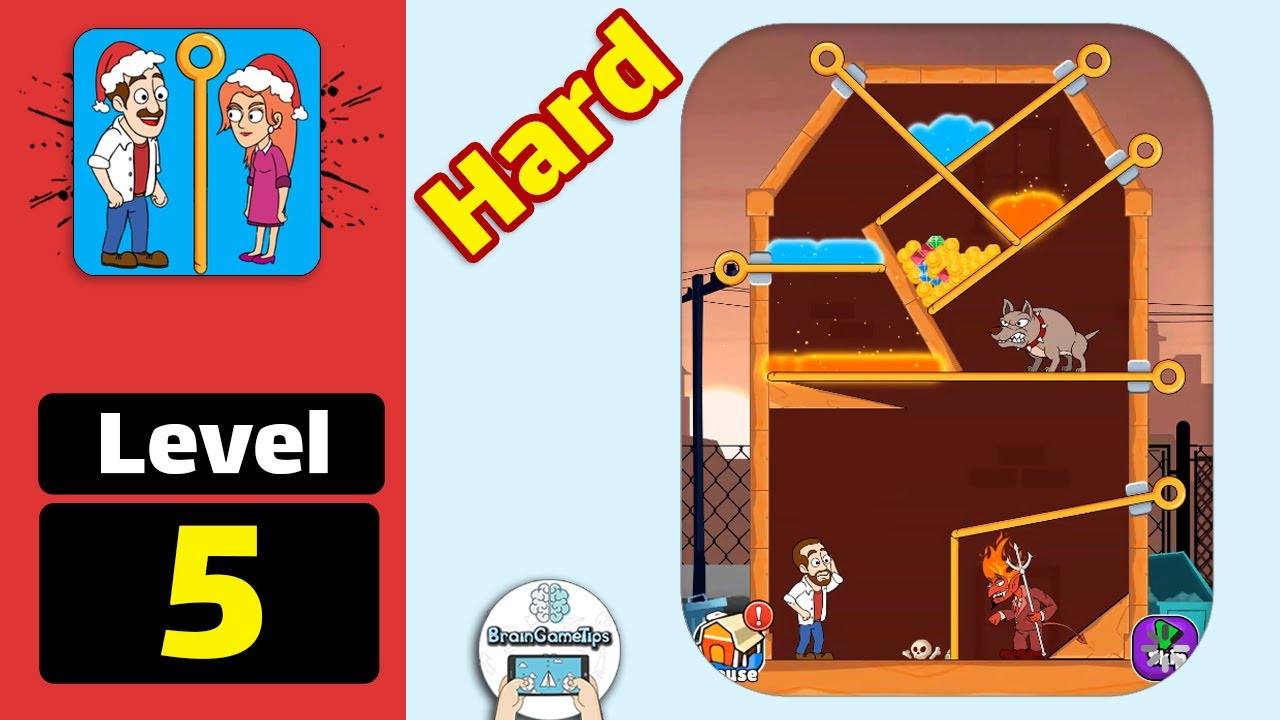 Home Pin: Pull The Pin Puzzle - Hard Level 5 Walkthrough