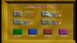 Mario 64 anti piracy screen (not real)