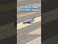 United airlines B757 NYC livery at IAD #aviation