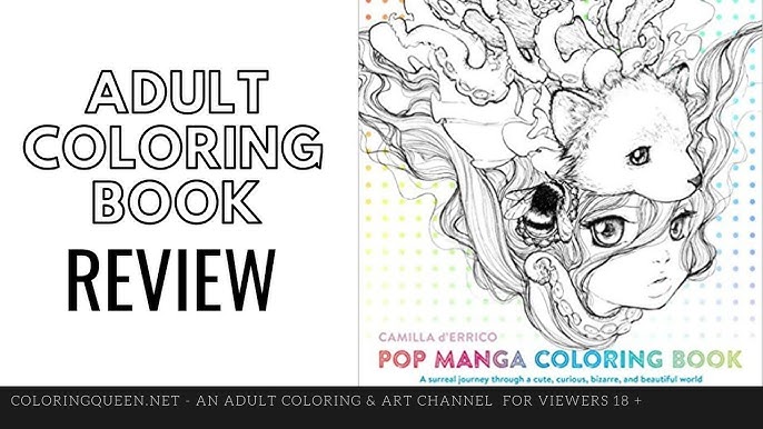 Pop Manga Cute and Creepy Coloring Book by Camilla d'Errico: 9781984858498