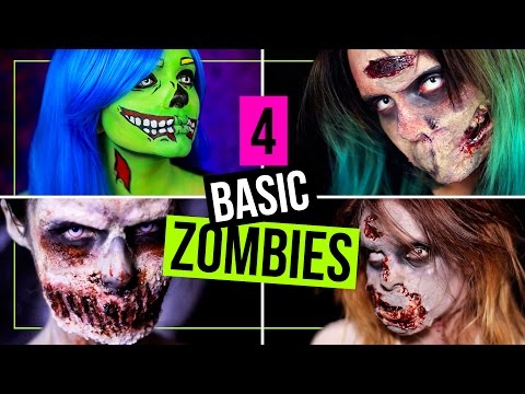 Video: 4 Möglichkeiten, Zombie-Make-up zu machen