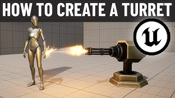 How to Make a TURRET in UE5 – Player Tracking, Bullet VFX & More!