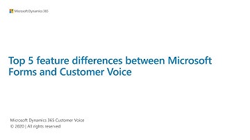 Microsoft Forms Vs Customer Voice
