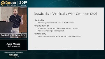 Avoid Misuse of Contracts! - Rostislav Khlebnikov - CppCon 2019