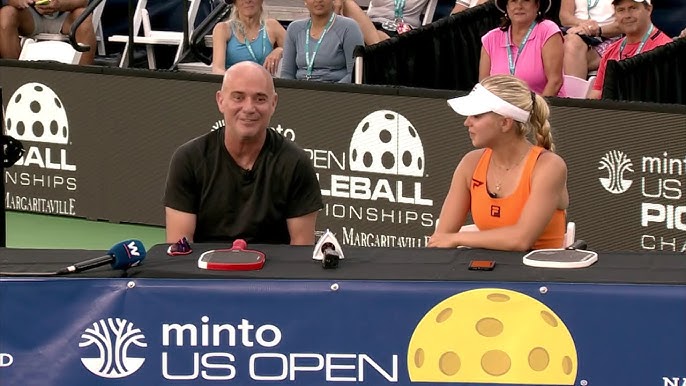 Andre Agassi and Anna Leigh Waters Press Conference at the 2025 US Open  Pickleball Championships