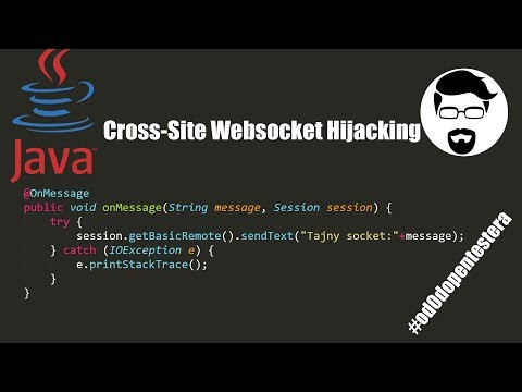 Kradzież websocketu. Cross-Site Websocket Hijacking