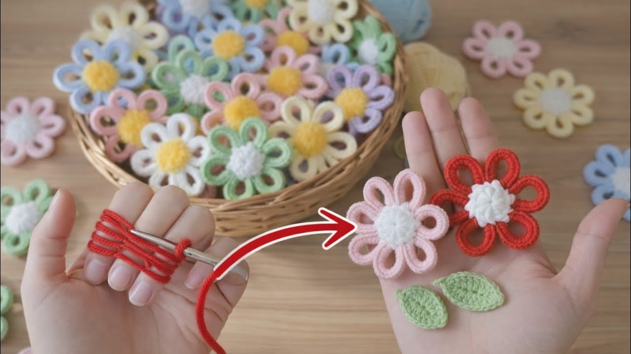 Вау 😍🌹 Есть такой простой способ сделать розы из ниток 🌹 Я делаю их очень много и продаю все 💰