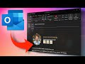 Outlook  comment creer une signature personnalisee   photo lien hypertexte