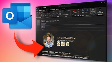 OUTLOOK : Comment CREER une SIGNATURE PERSONNALISEE ? 📝 (Photo, lien hypertexte...)