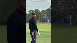 ? Behind every shot, theres a routine. Tiger Woods range warm-up shows how its done