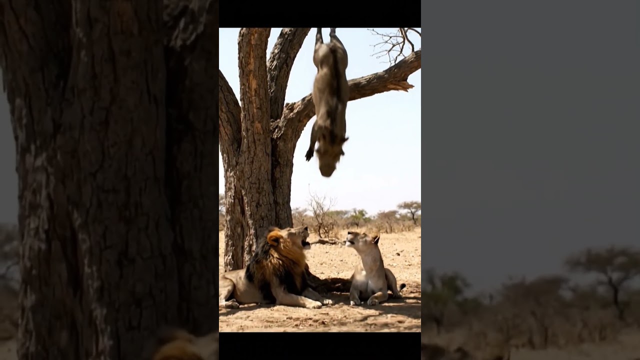 Lions vs Warthogs funny Video 