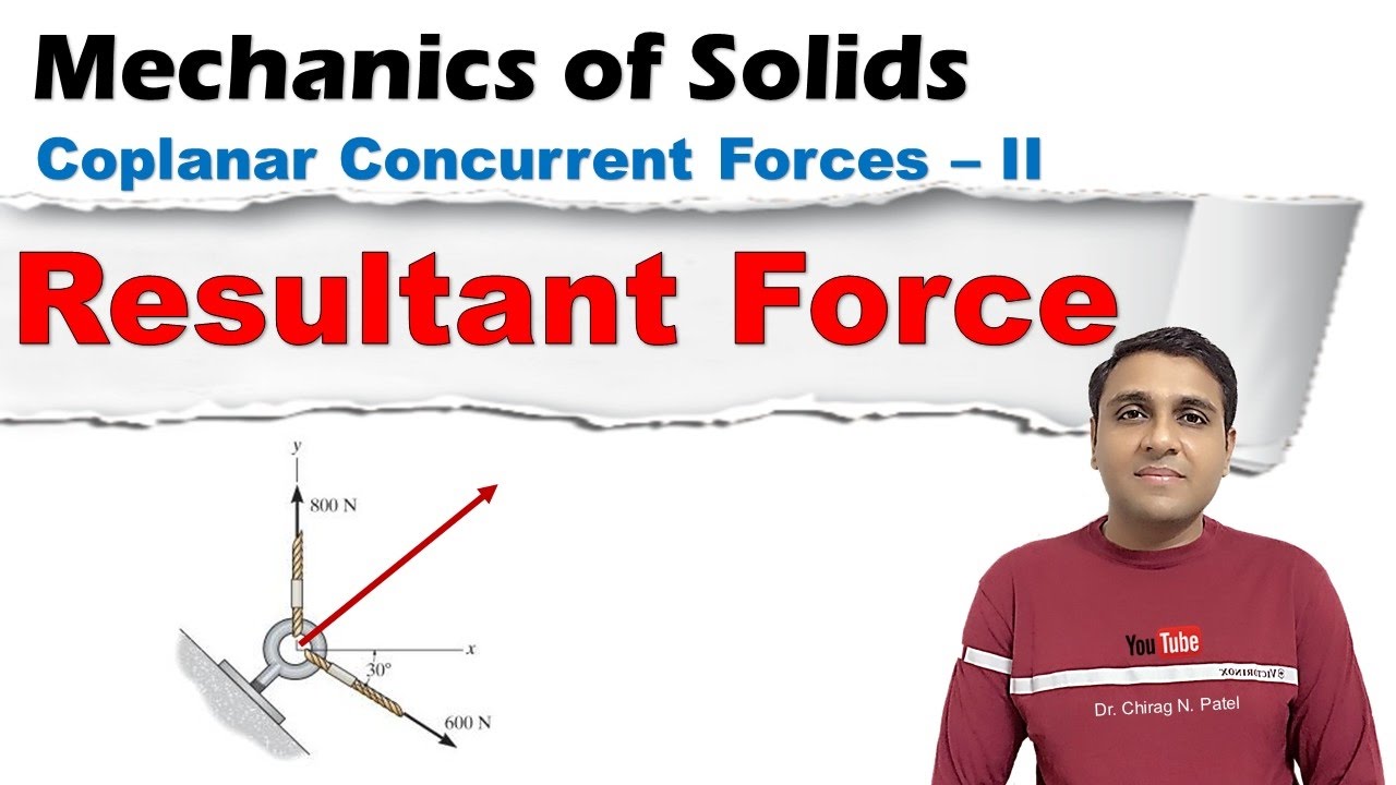 Resultant Force I Coplanar Concurrent Forces I Mechanics Of Solids I