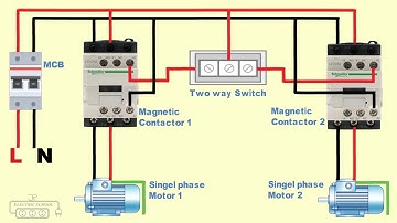 how to run two motor in two way switch