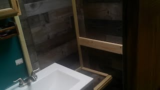 Motorhome bathroom update almost finished