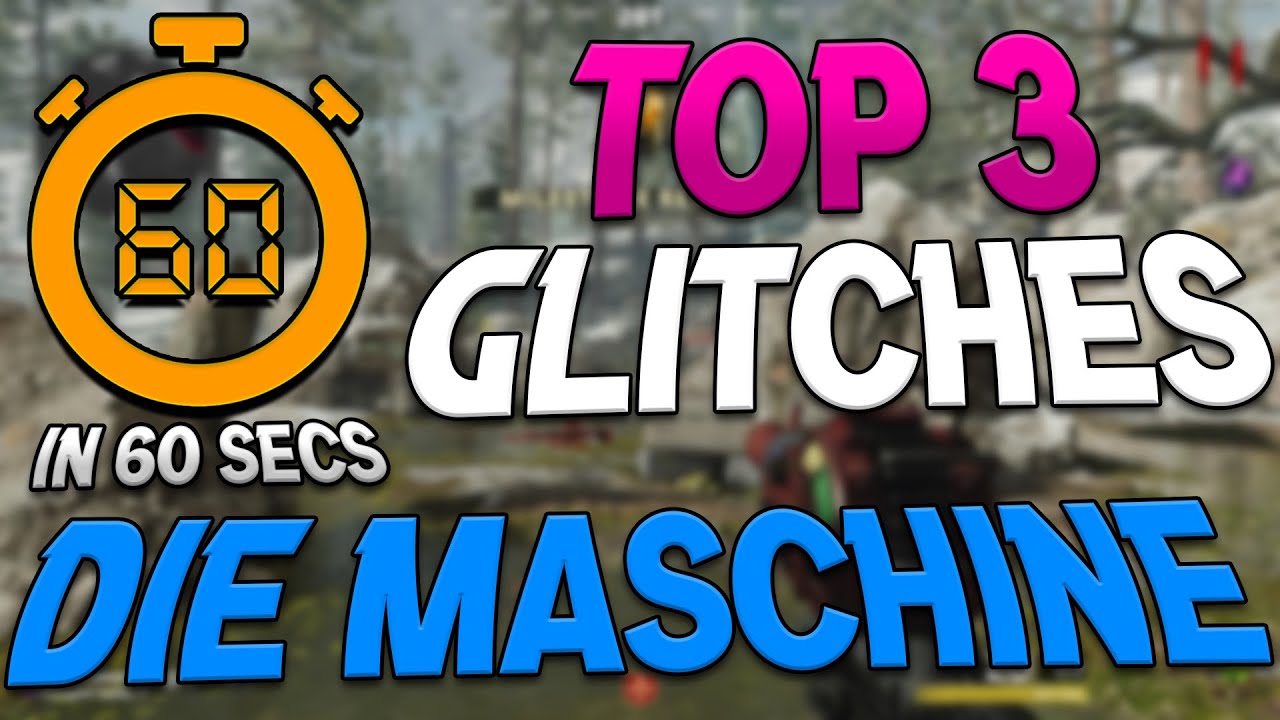 Top 3 Die Maschine Glitches in 60 Seconds! Cold War Zombies Glitches Die Maschine Glitches 