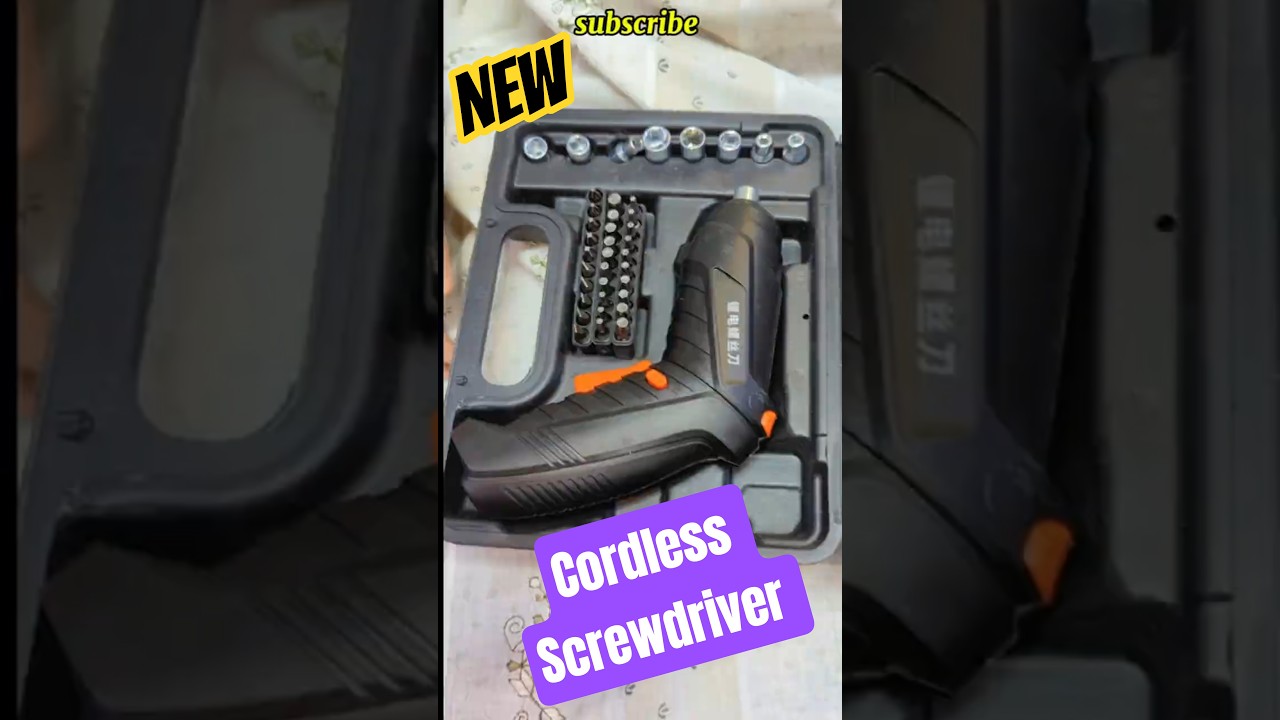📦 Unboxing Cordless Screwdriver Machine | Best DIY Gadget Ever! 🔧