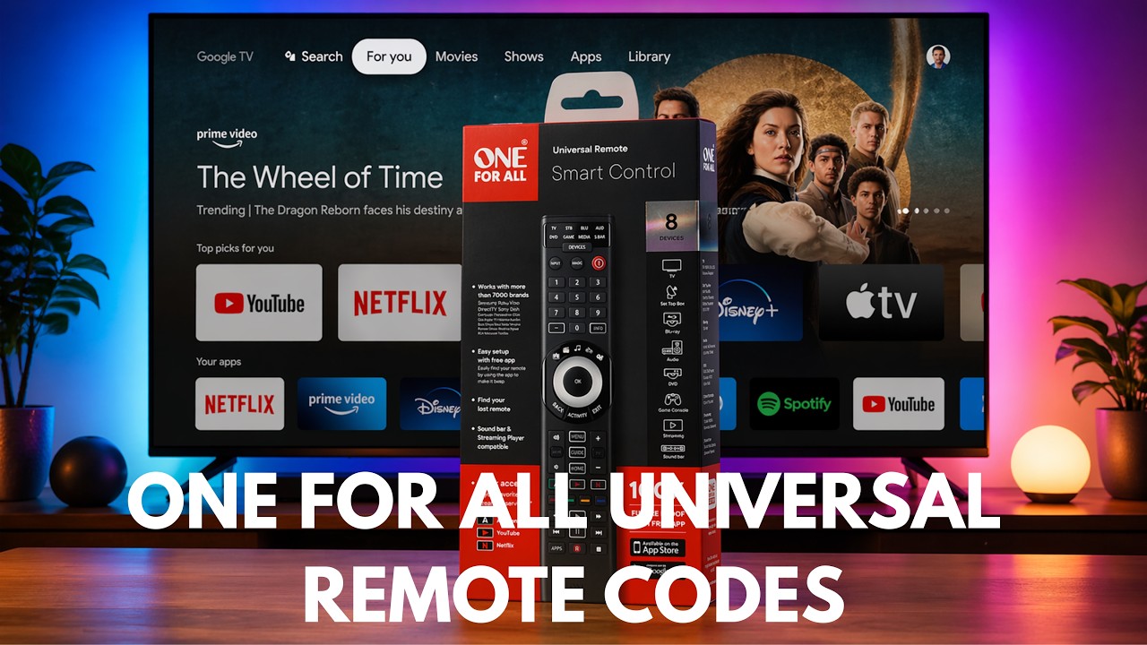 How to Find One For All Universal Remote Codes for Any TV, DVD + Other ...