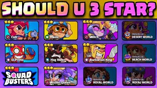 Should you 3 STAR your HEROES in WORLD 1??? Squad Busters (Supercell)