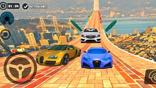 Impossible Car Stunt Gameplay नामुमकिन कार वाला रेसिंग गेम खेल screenshot 2