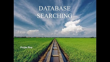 DATABASE SEARCHING