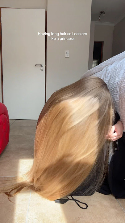 Had to try the crying princess trend #hair #haircare #hairstyle