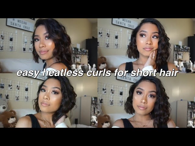 OVERNIGHT HEATLESS CURLS FOR SHORT HAIR | Megan Santa Cruz - thptnganamst.edu.vn