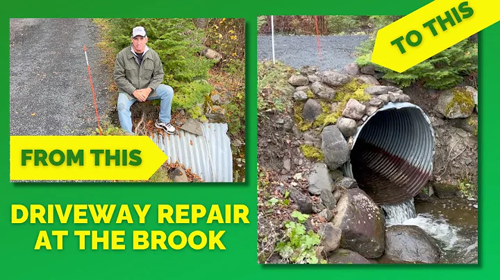 DRIVEWAY REPAIR AT THE CULVERT | A DIY Landscaping Solution