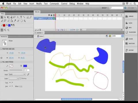 5. Adobe Flash - Creating Fill Shapes - YouTube