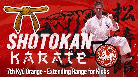 Shotokan - 7th Kyu - Orange Belt - Extending Range for Kicks