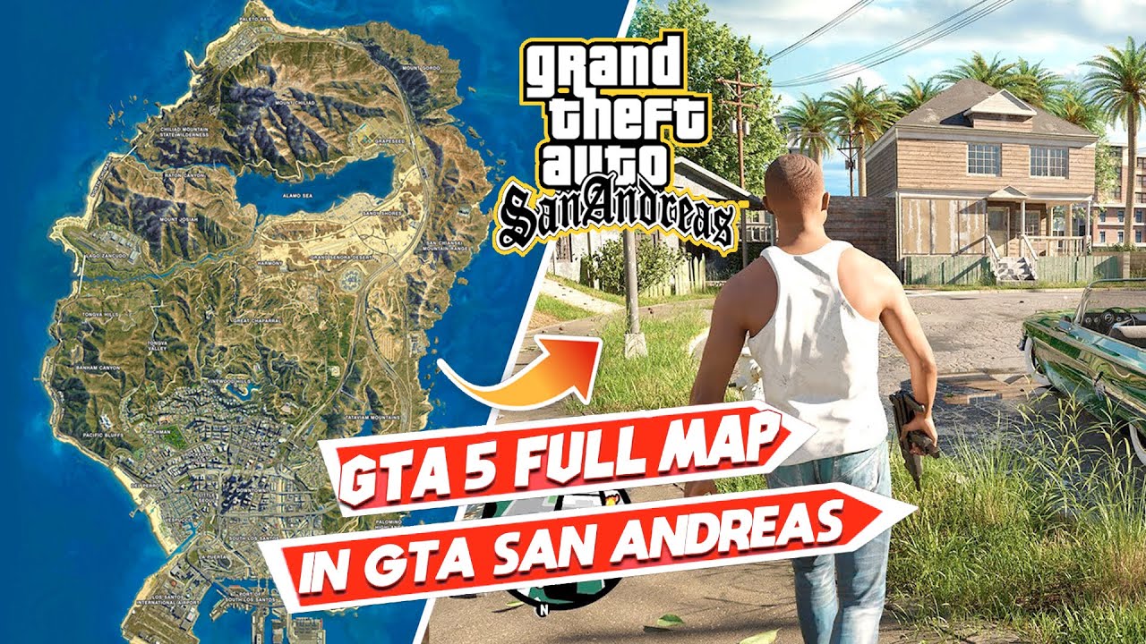 How To Install GTA 5 Map in GTA San Andreas (Complete Guide) || GTA 5 ...