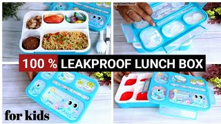 Best LEAK PROOF Lunch Box | COMPARTMENT Lunch Box For School | Leakproof Tiffin Box For Kids