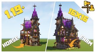 Fantasy Medieval Starter House - One Chunk Build 16X16 - Minecraft 1.19