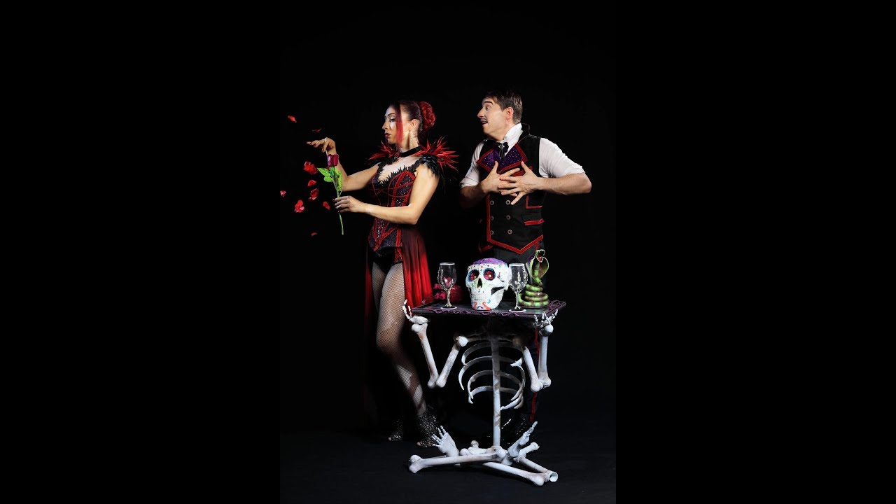 ADDAMS FAMILY ACROBATIC ADRENALIN FUELLED CIRCUS CABARET THEMED SHOW FOR HIRE