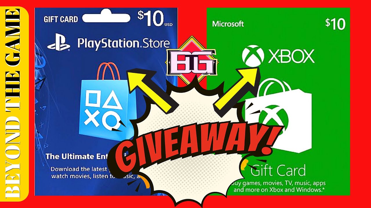 THREE (3) 10 Digital PSN / XBOX Gift Card GIVEAWAY Details Below